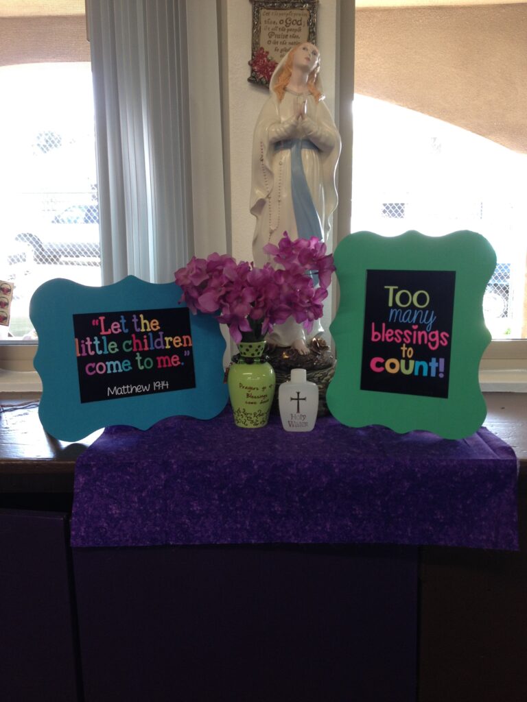 prayer corner - classroom