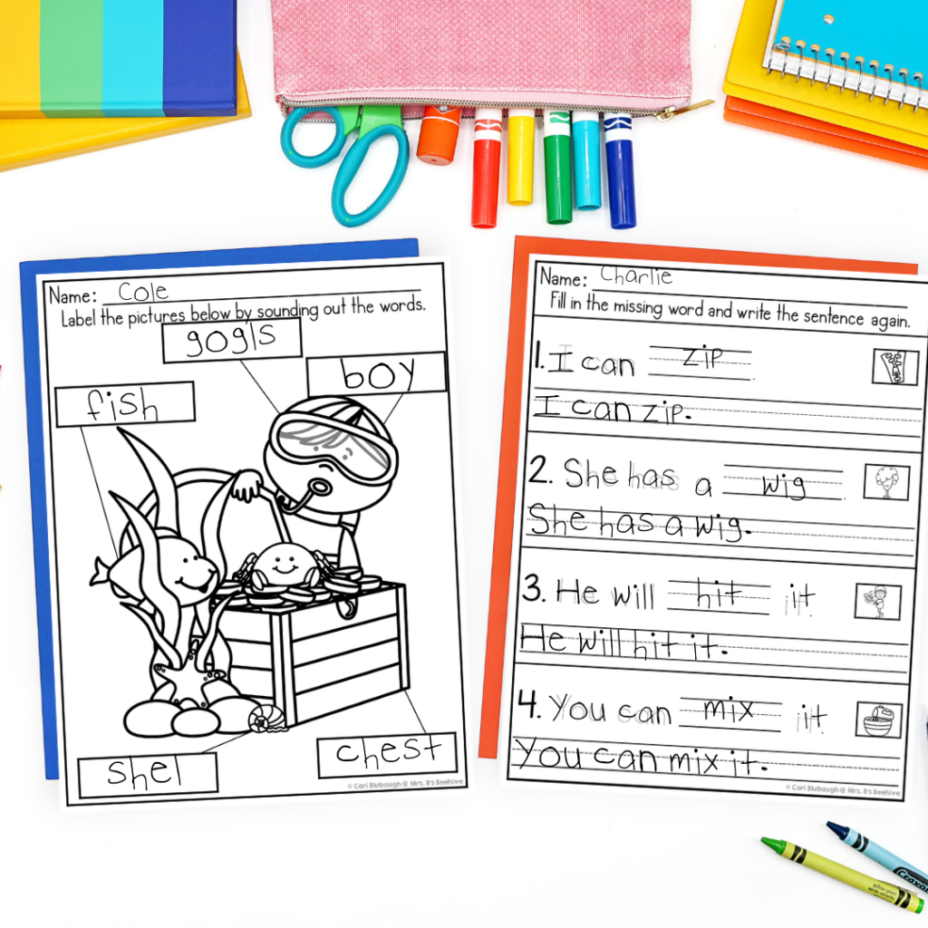 beginning writers - labeling
