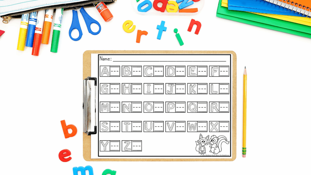 kissing hand - letter inventory