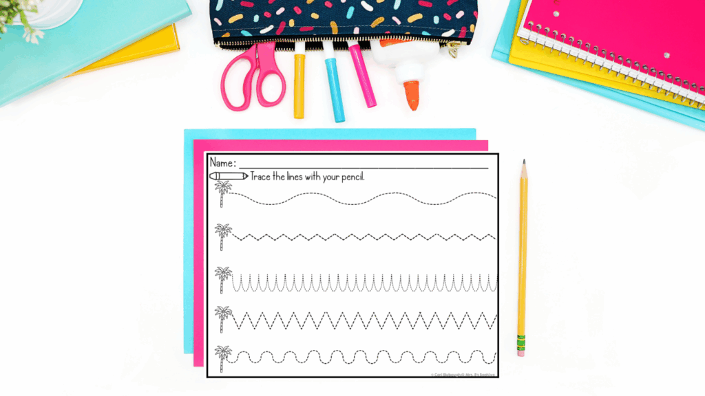 chicka chicka boom boom - fine motor practice