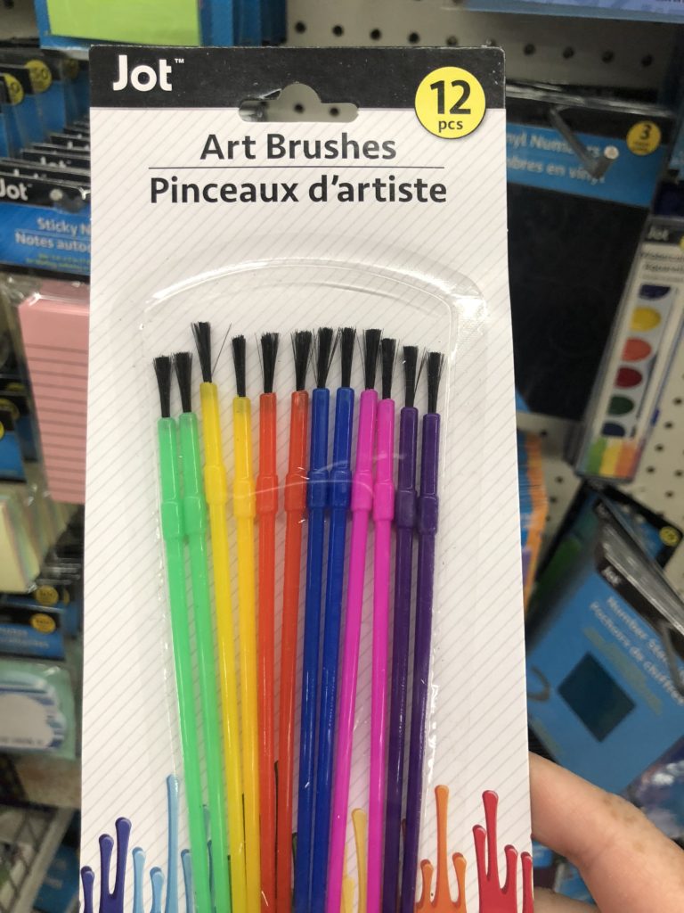 Dollar Tree - paint brushes