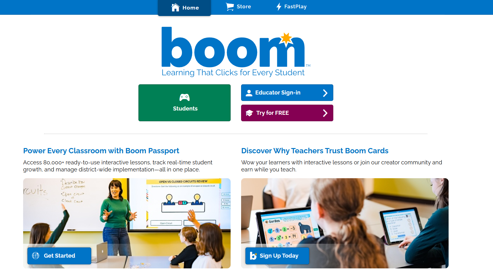 Boom Cards - Main Page