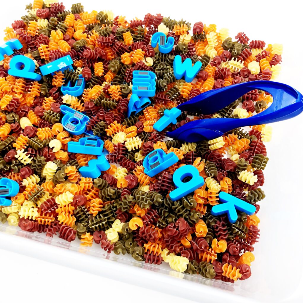 fine motor tools - pasta