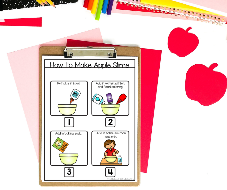 Books and videos about apples - apple slime