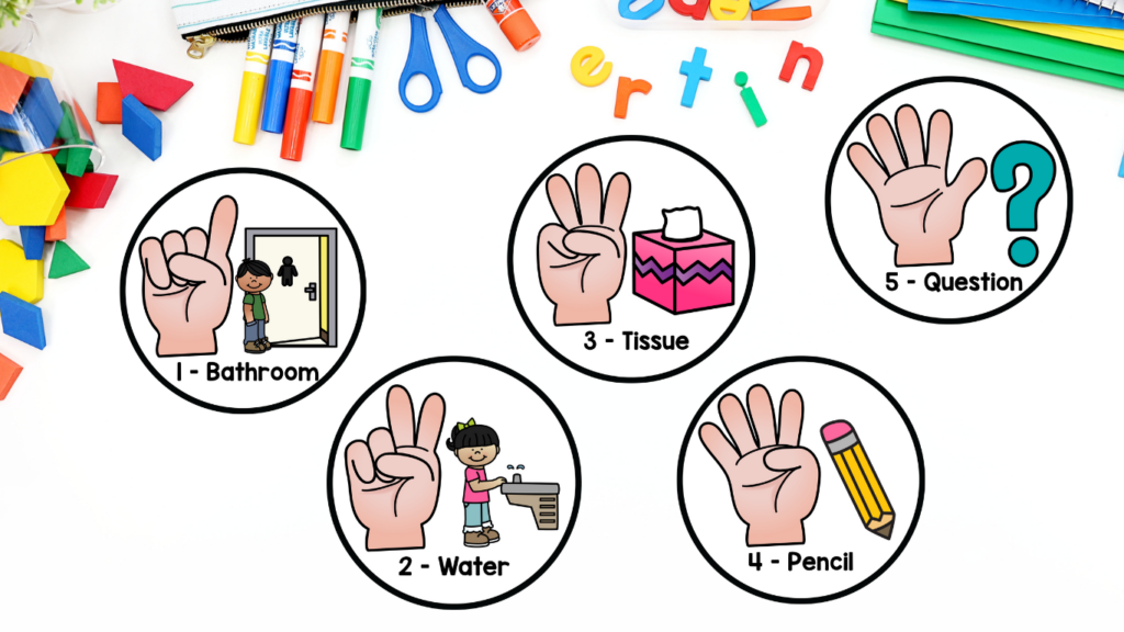 Clip Chart - hand signals