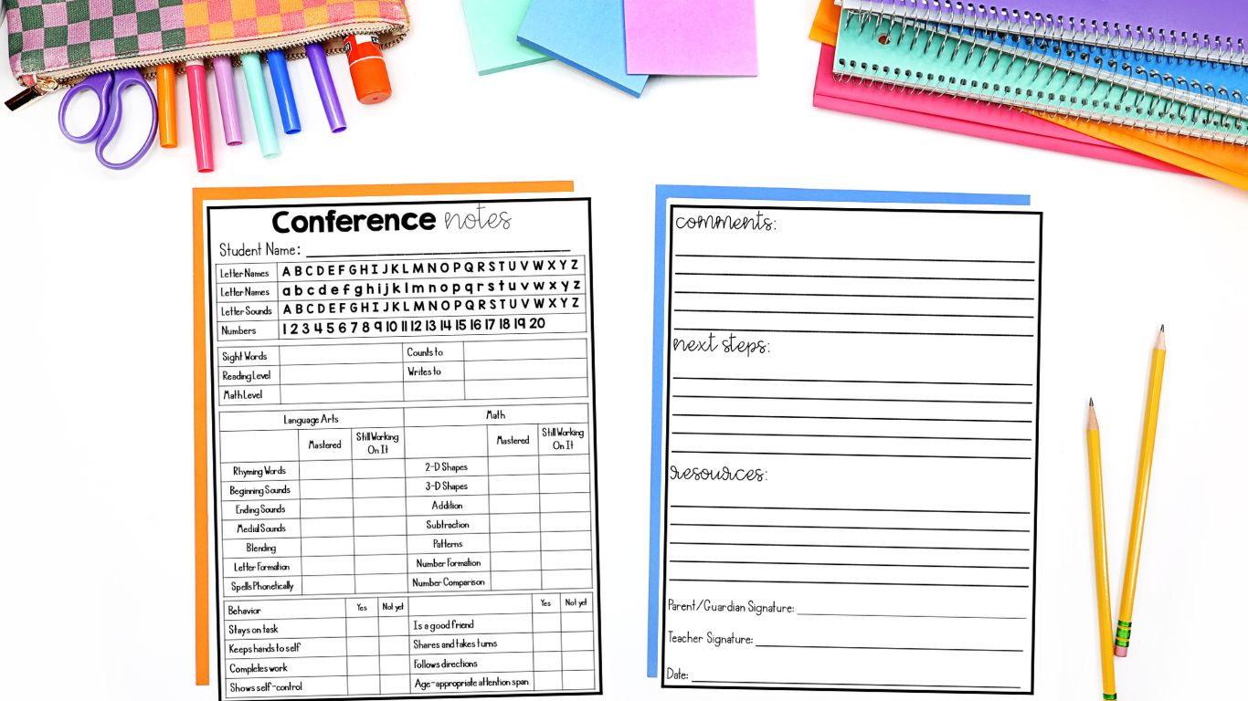 parent conferences form