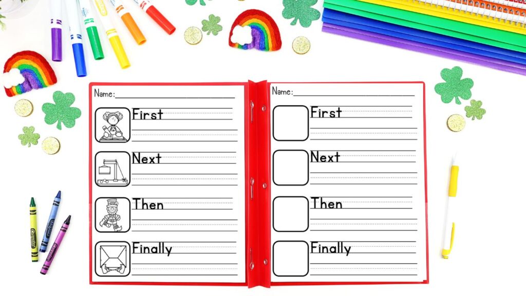 Leprechaun Trap - transitional words