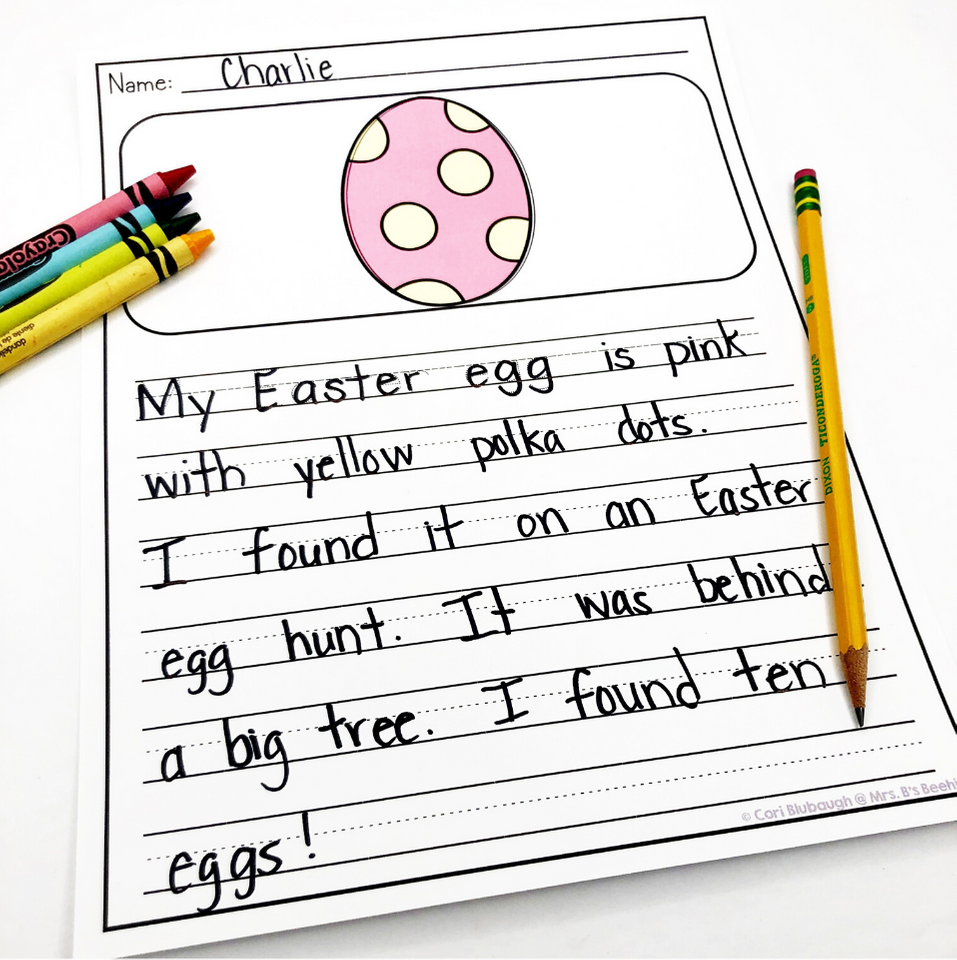 Easter activity - writing