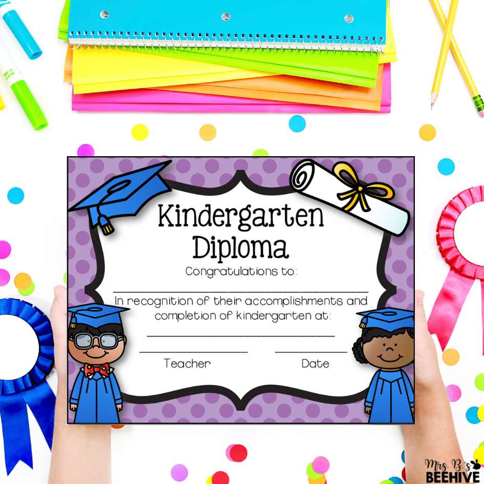 kindergarten graduation diploma