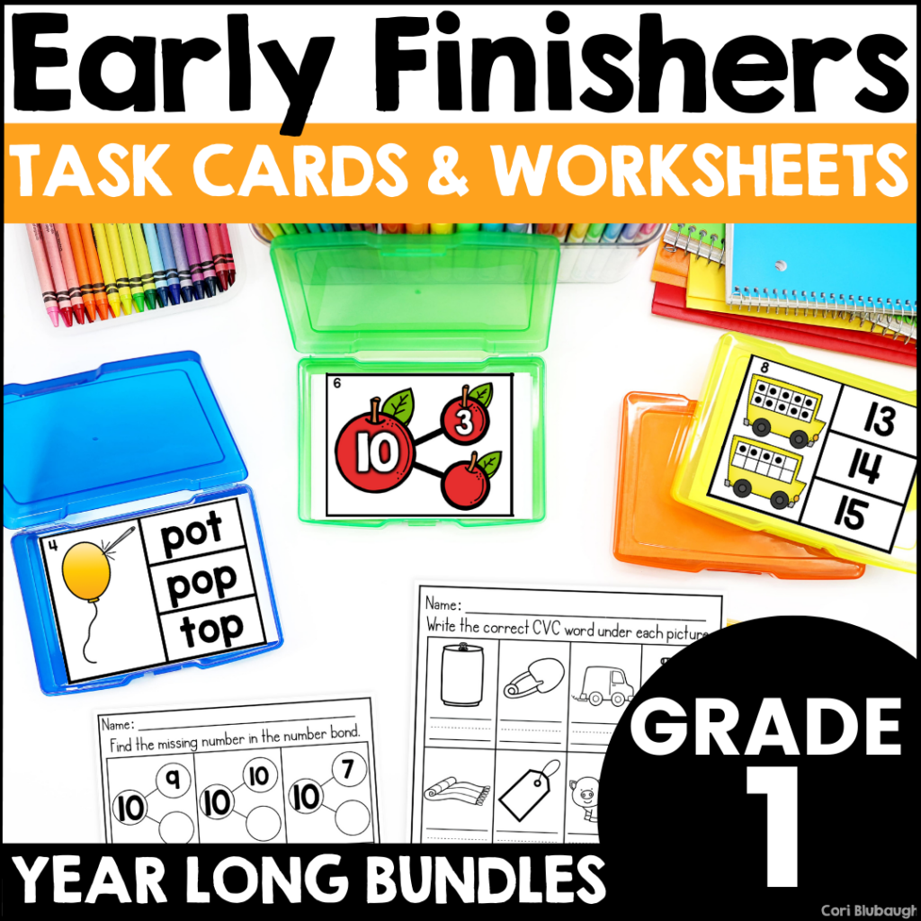 task card centers - 1st