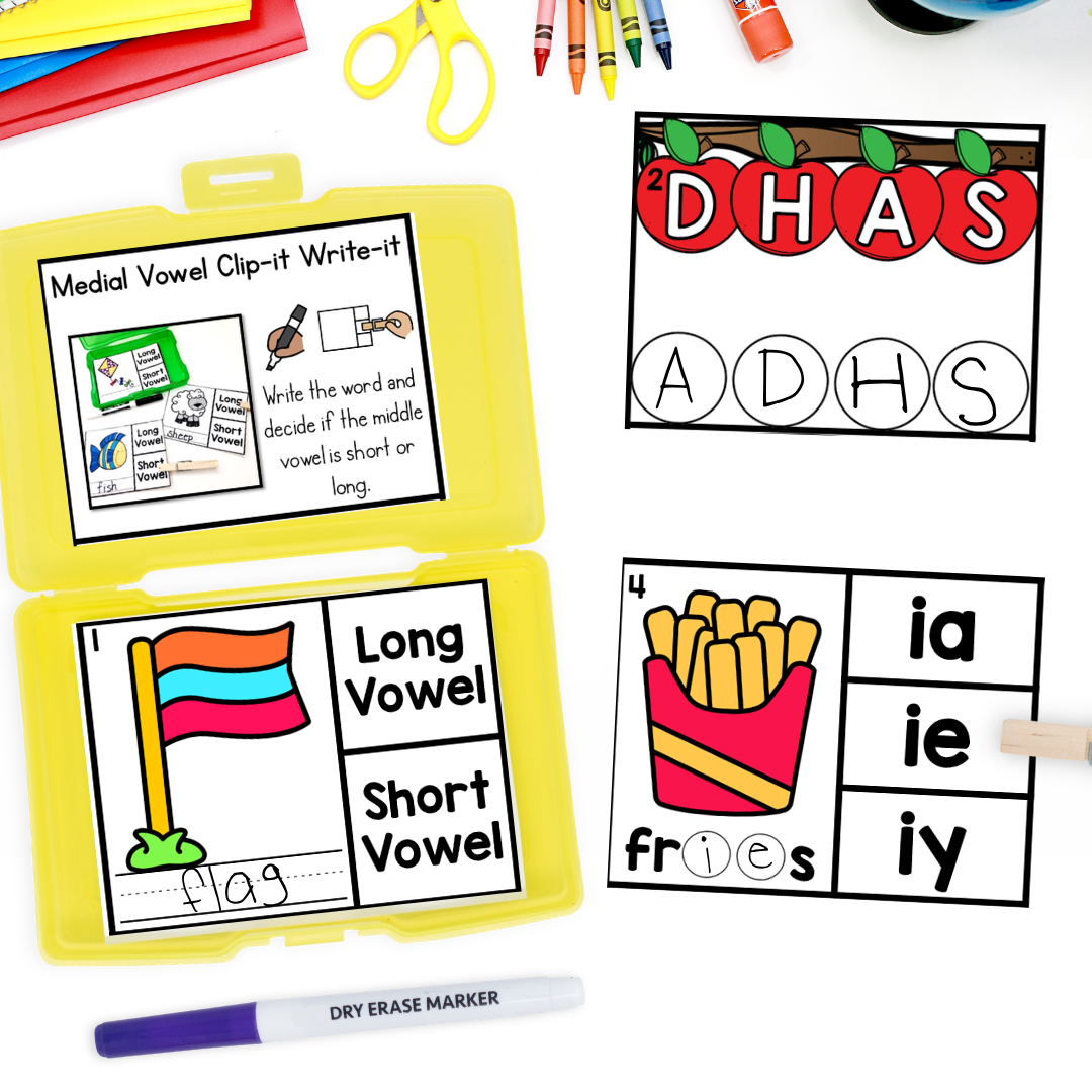 August and September 2nd Grade Early Finisher task cards - vowels