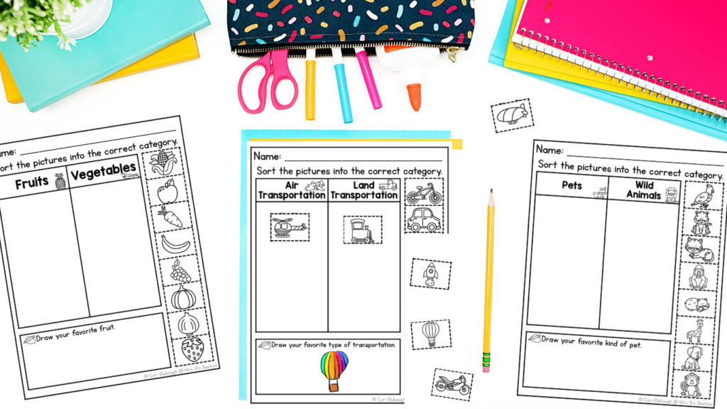 sorting activities - transportation