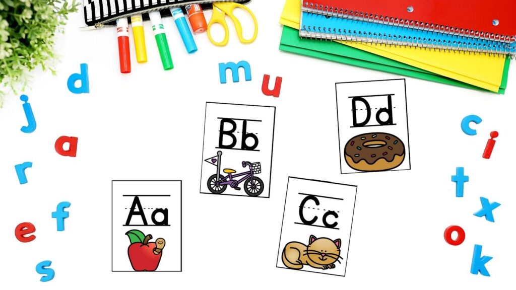 letter recognition strategies - tracing cards