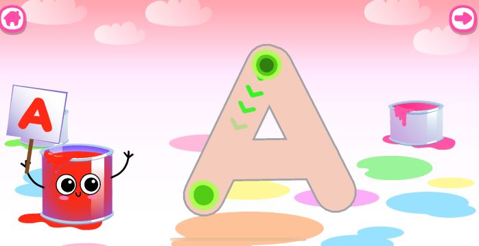 Learn to read app for letter recognition