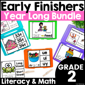 2nd grade early finisher task cards - cover