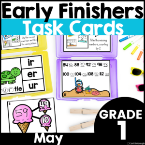 May 1st Grade Early Finisher Task Cards