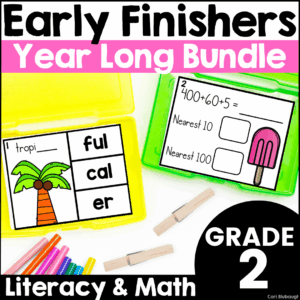 2nd grade early finisher task cards - cover