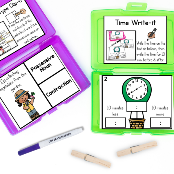 April 2nd grade early finisher task cards - time
