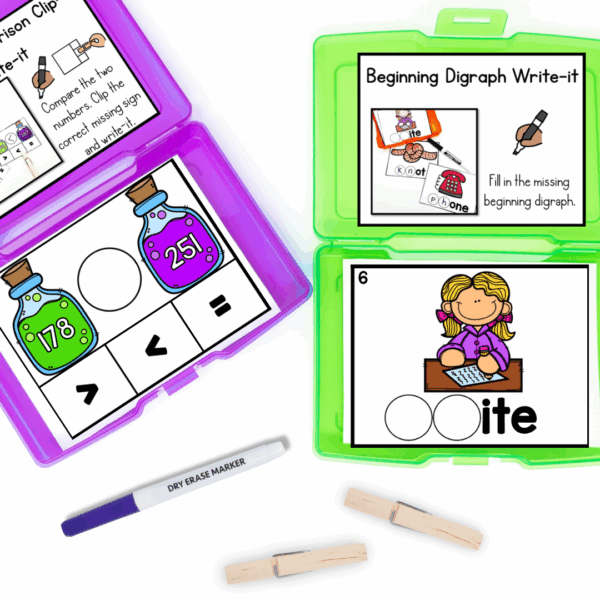 October 2nd grade early finisher task cards - number comparison