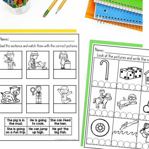 end-of-the-year worksheets - beginning reading