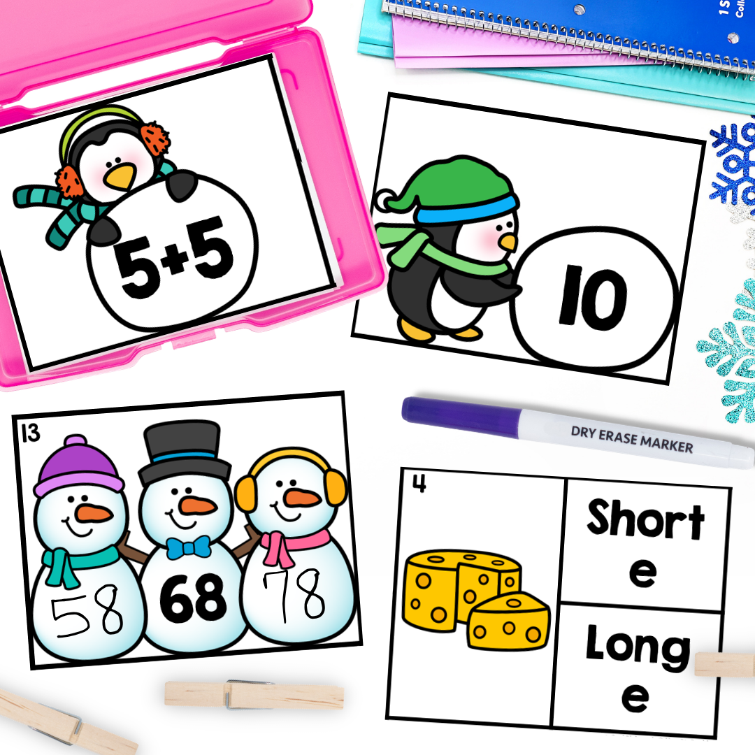 January 1st Grade Early Finisher Task Cards - vowels