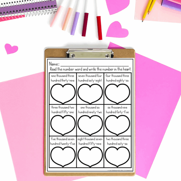 February 2nd grade early finisher worksheets - expanded form