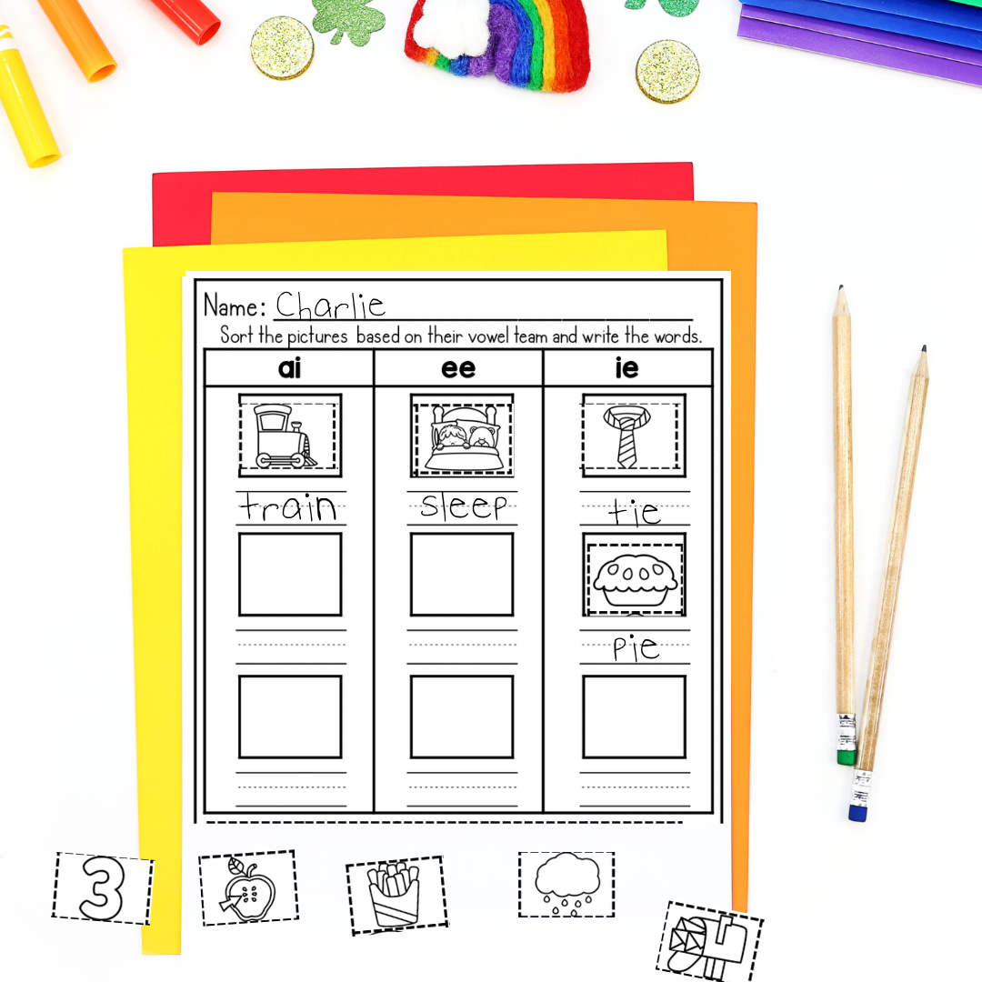 March 1st Grade Early Finisher Worksheets - r controlled vowel