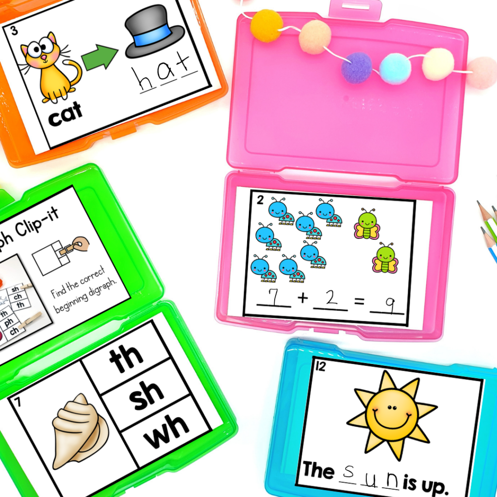 kindergarten early finisher task cards - addition