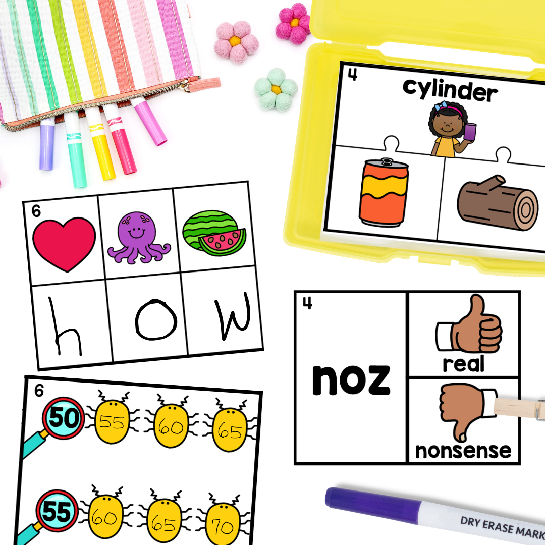April Kindergarten Early Finisher Task Cards - shapes