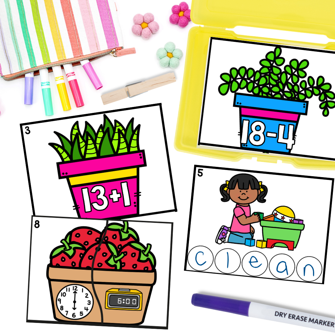 April 1st Grade Early Finisher Task Cards - time
