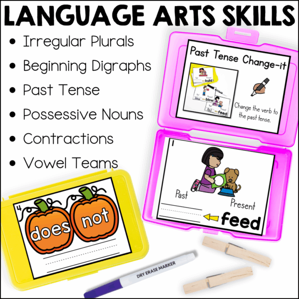 October 2nd grade early finisher task cards - language arts