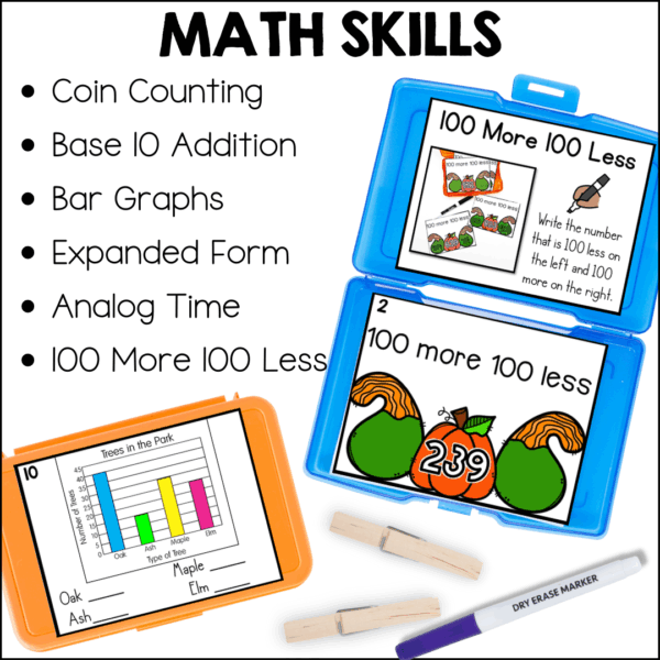 October 2nd grade early finisher task cards - math