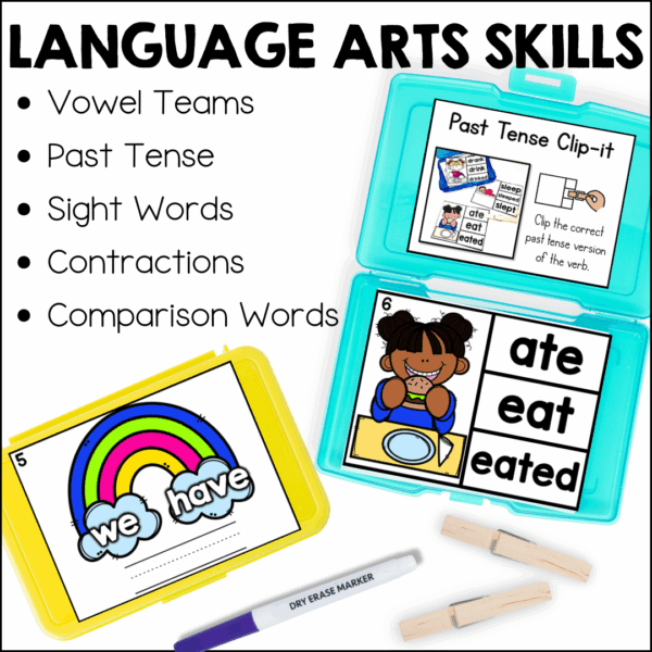 March 1st grade early finisher task cards - language arts