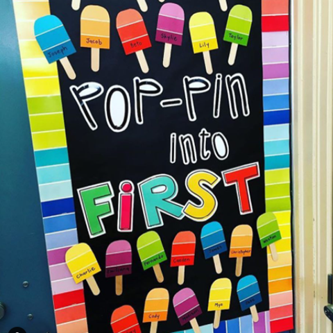 Pop-In into First bulletin board