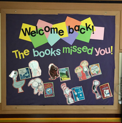 Welcome back bulletin board - books