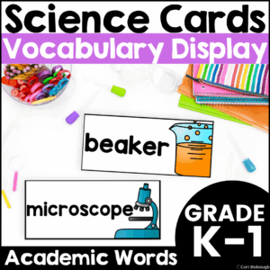 science vocabulary cards - cover