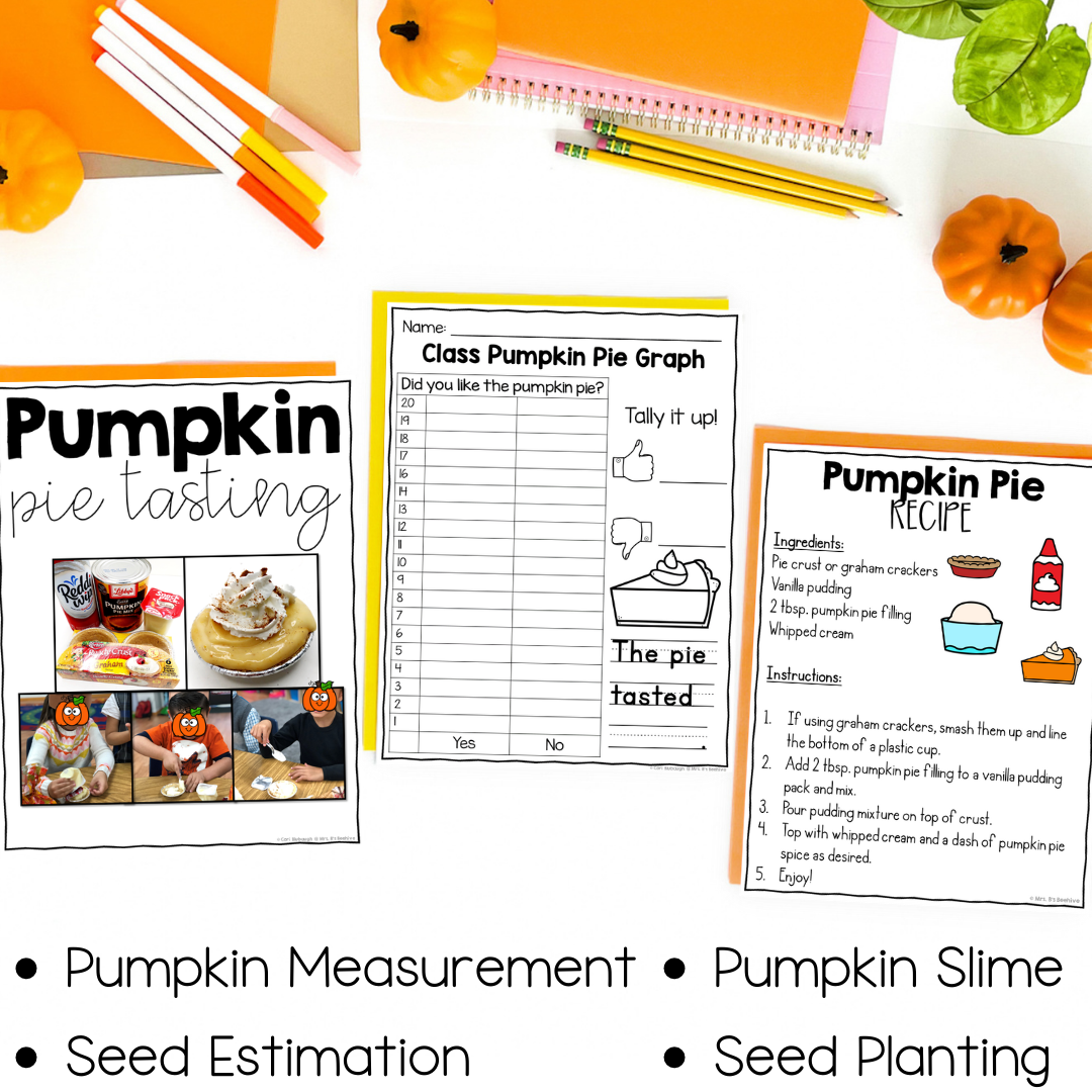 pumpkin activities - pumpkin pie tasting