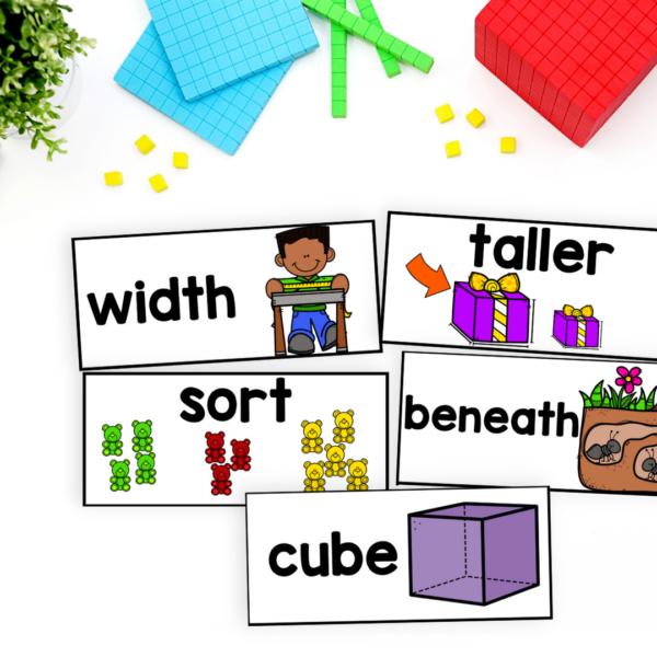 math vocabulary cards - measurement