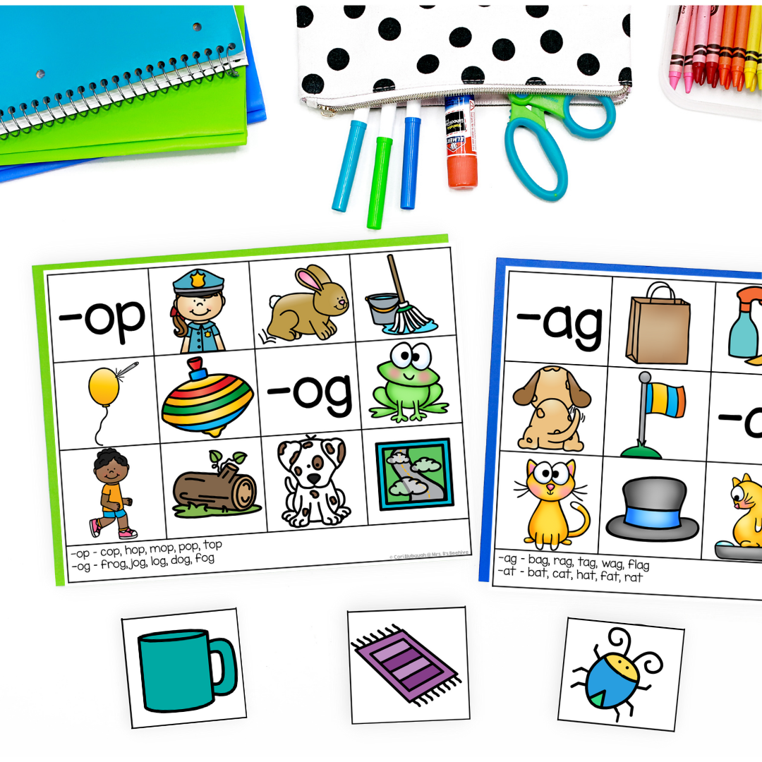 CVC Word Family - picture cards