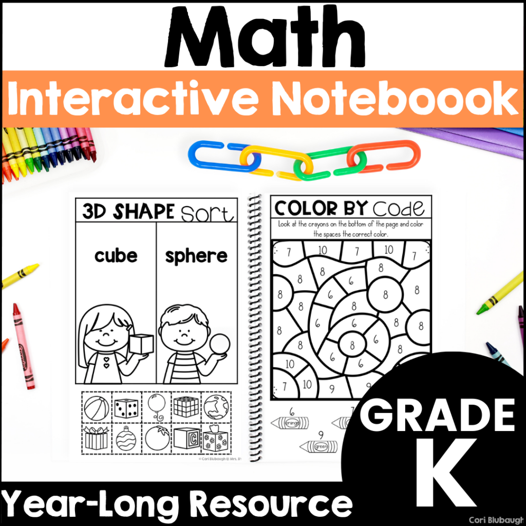 Kindergarten Math Interactive Notebook - Cover