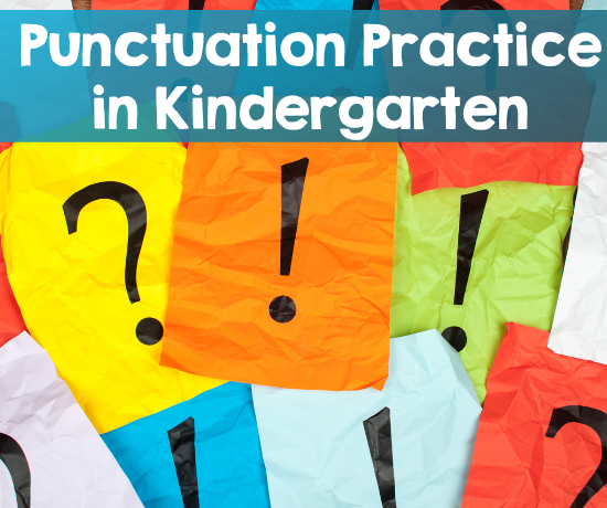punctuation for kindergarten