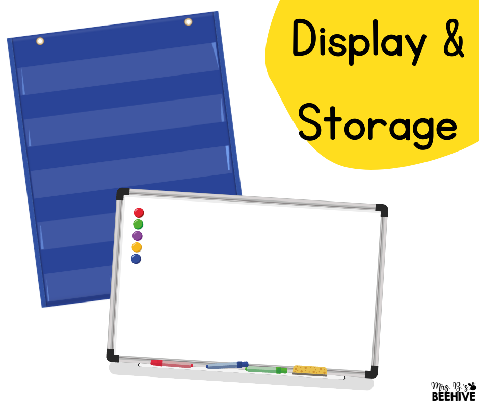 display and storage of CHAMPS behavior management materials