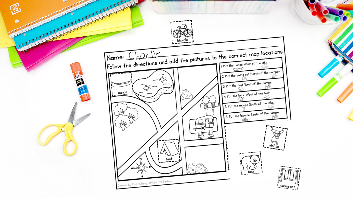 Map Skills Cut and Paste