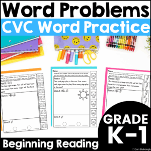 CVC word problems - cover
