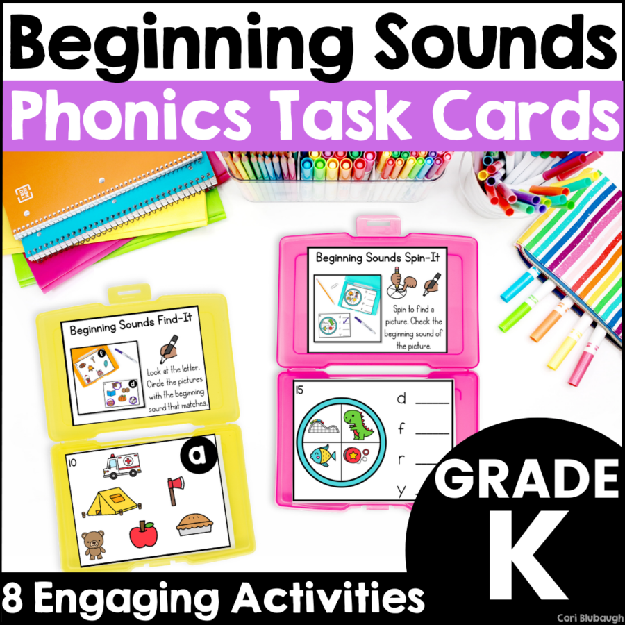 Beginning Sounds Task Cards - Mrs. B’s Beehive
