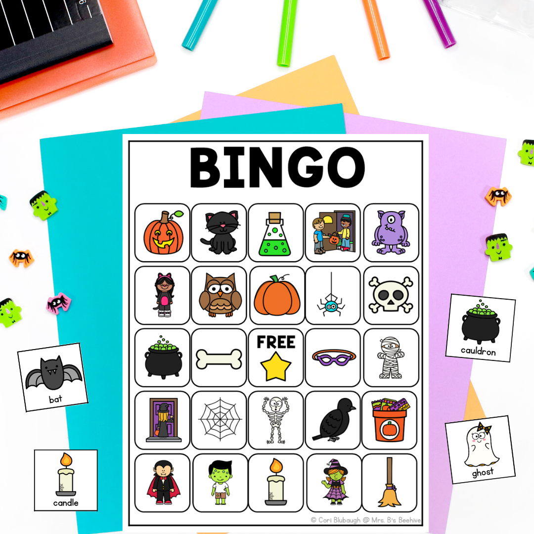 Halloween Vocabulary Activities - bingo