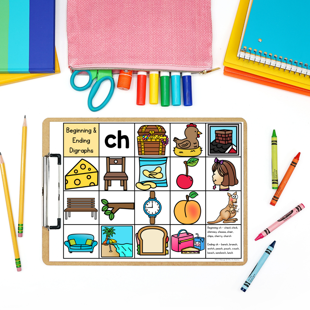 Phonics Picture Cards - digraphs