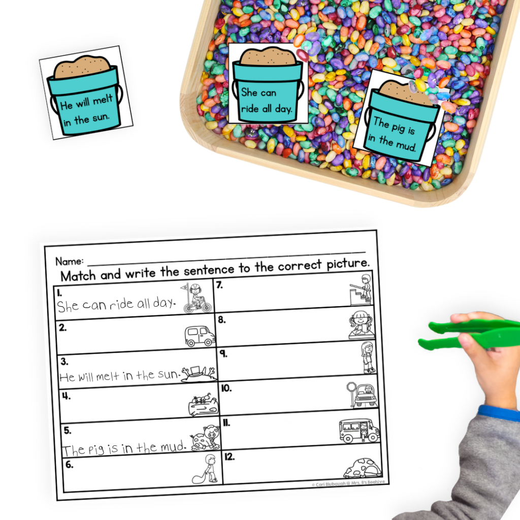 End of the Year Phonics Activities Fine Motor Sensory Bin Centers - Mrs ...