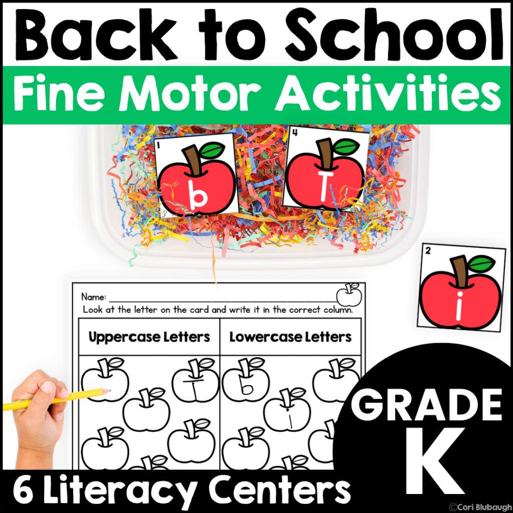Back to School Fine Motor Phonics - cover