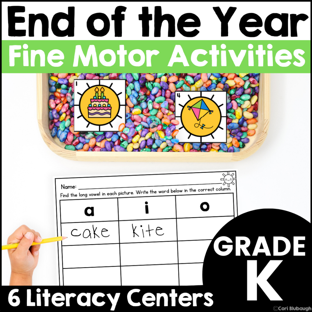 end of the year phonics activities - cover